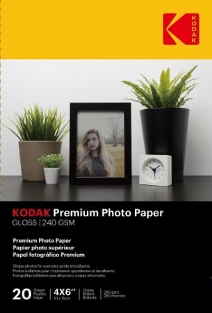 Fotografický papír lesklý Kodak Premium 240 g/m2 / 4R / 10x15cm / 20 kusů /