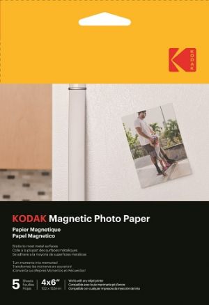 Fotogravický papír lesklý magnetický Kodak 690 g/m2 / 4R / 10x15cm / 5 kusů /