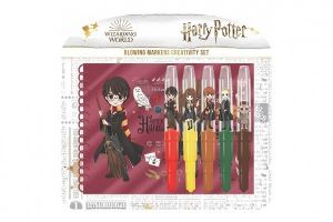 Fixy foukací 5ks s notesem Harry Potter na kartě 31x29cm