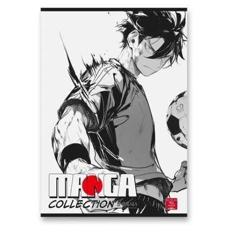 Školní sešit Pigna Manga - A4, linkovaný, 42 listů, mix motivů
