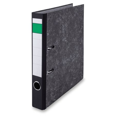 Pákový pořadač A4, černý mramor - 50 mm