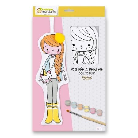 Kreativní sada Avenue Mandarine Doll to Paint - Chloé