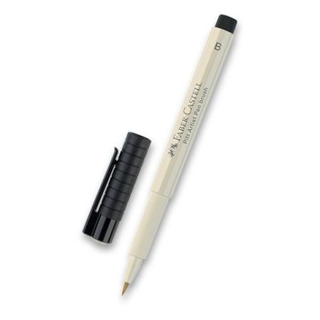 Popisovač Faber-Castell Pitt Artist Pen Brush - černé a šedé - 270, warm grey I
