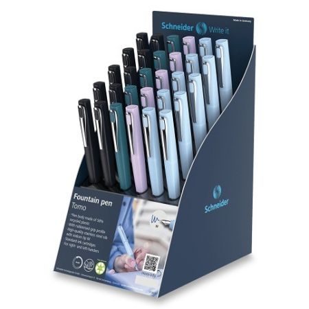 Bombičkové pero Schneider Tomo - stojánek, 30 ks