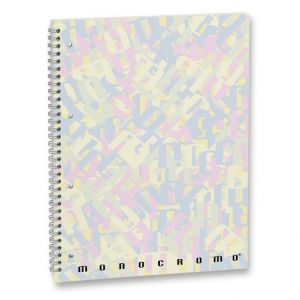 Kroužkový blok Pigna Monocromo multicolor - A4, linkovaný