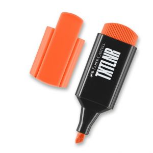 Zvýrazňovač Faber-Castell Short TXTLNR - oranžový