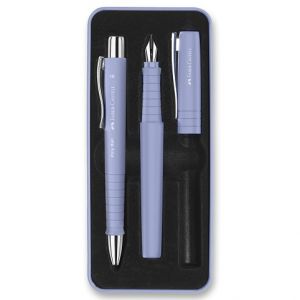 Sada Faber-Castell Poly Ball - plnicí pero a kuličkové pero, pale iris
