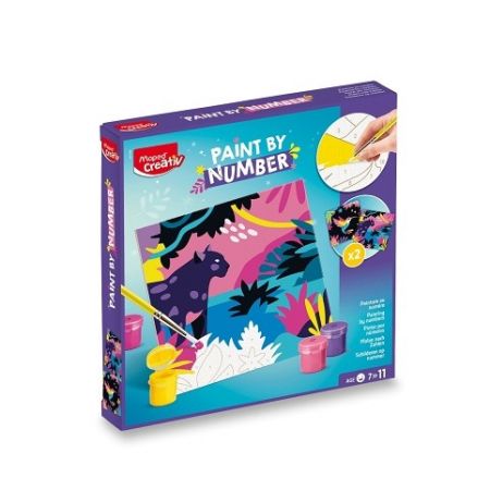 Kreativní sada Maped Creativ Paint by number - leopard a pták