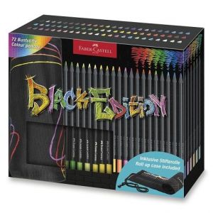 Pastelky Faber-Castell Black Edition - rolovací pouzdro, 72 ks