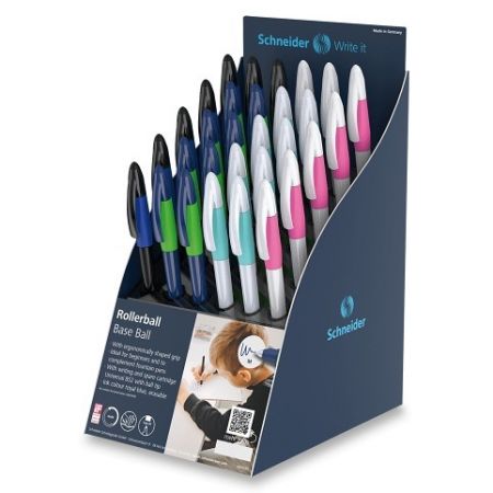 Bombičkový roller Schneider Base Ball - stojánek, 30 ks