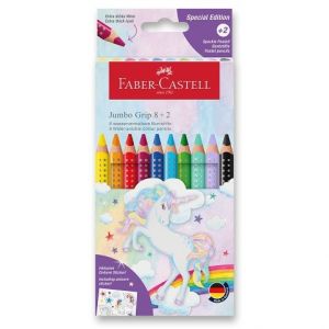Pastelky Faber-Castell Colour Grip Jumbo Unicorn - 10 barev