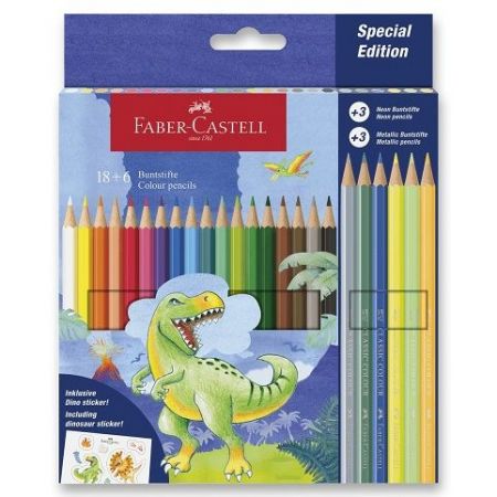 Pastelky Faber-Castell Dinosaurus - 24 barev