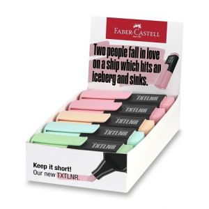 Zvýrazňovače Faber-Castell Short TXTLNR Pastel A - stojánek, 10 ks