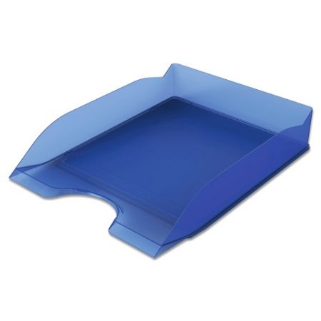 Kancelářský odkladač Durable Basic, transparentní - transp. modrá