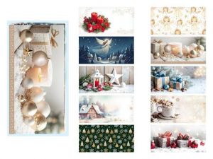 Dopisní obálka MFP DL 170g/m2 vánoční (mix)