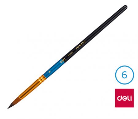 Štětec syntetický kulatý č.  6 DELI EC408-6