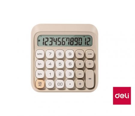 Kalkulačka DELI EM36 béžová