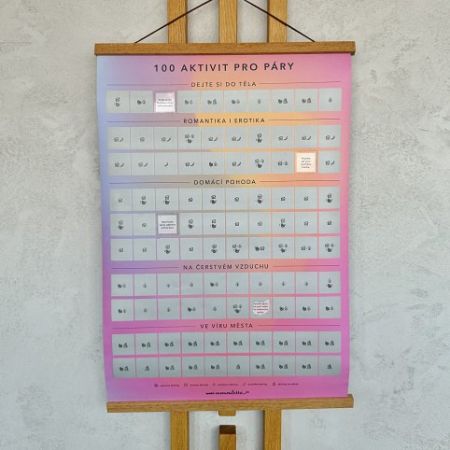 ALBI Stírací plakát - 100 aktivit pro páry