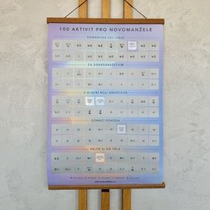 ALBI Stírací plakát - 100 aktivit pro novomanžele
