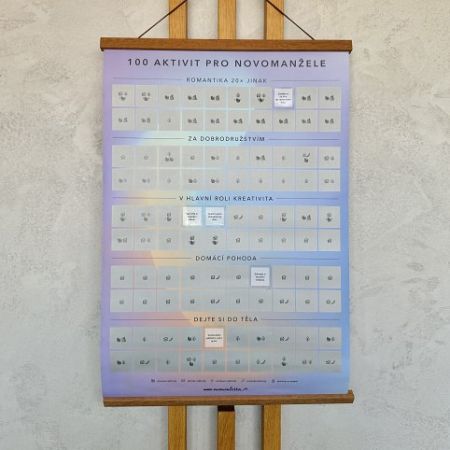 ALBI Stírací plakát - 100 aktivit pro novomanžele