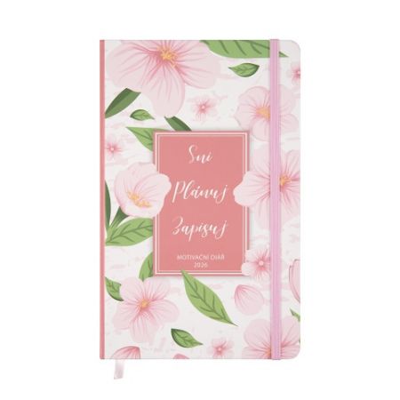 ALBI Růžový motivační diář 2026