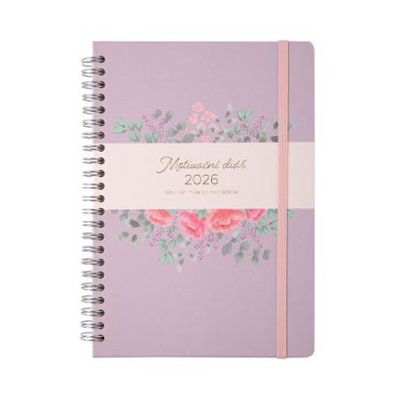 ALBI Fialový motivační diář A5 2026