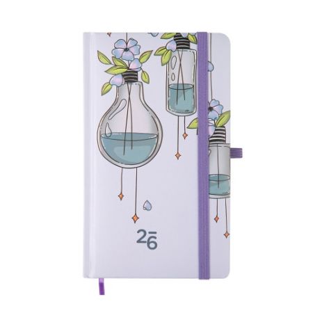 ALBI Kapesní diář - Lahvičky s kytkou 2026