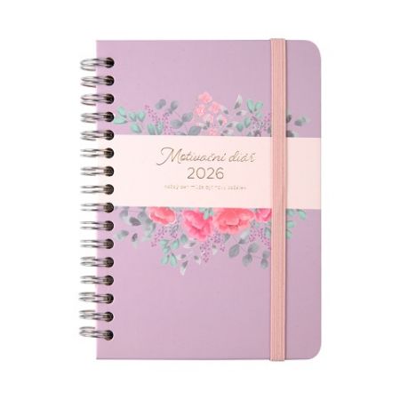 ALBI Fialový motivační diář A6 2026