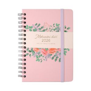 ALBI Růžový motivační diář A6 2026