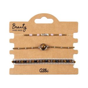 ALBI Náramky - Béžová planetka