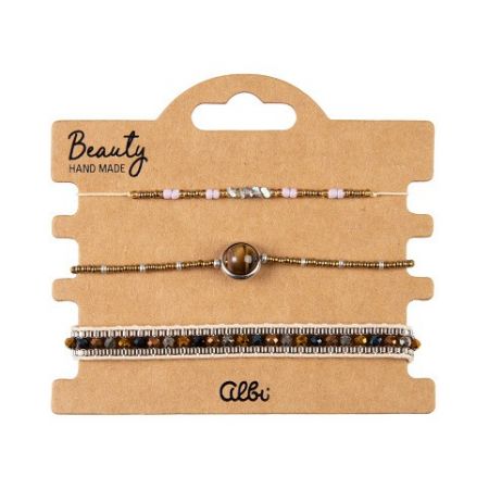 ALBI Náramky - Béžová planetka