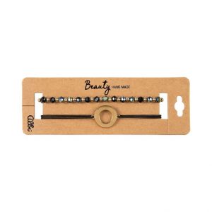 ALBI Náramky - Zlatý kruh v černé