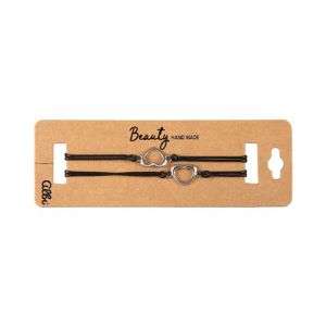 ALBI Náramky - 2 stříbrná srdce