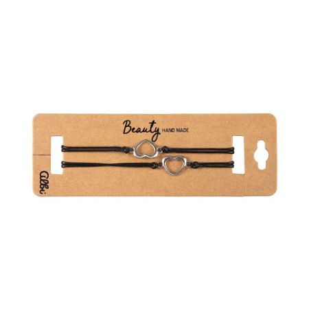 ALBI Náramky - 2 stříbrná srdce