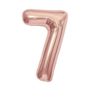 ALBI Balónek fóliový 85 cm rose gold číslo 7