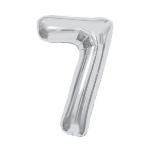 ALBI Balónek fóliový 85 cm stříbrný číslo 7