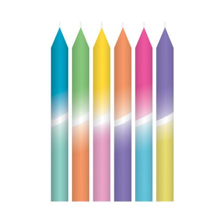 ALBI Svíčky dortové pastelovo-neonové 8 ks