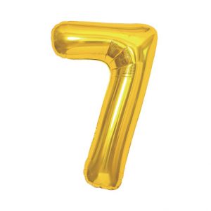 ALBI Balónek fóliový 85 cm zlatý číslo 7