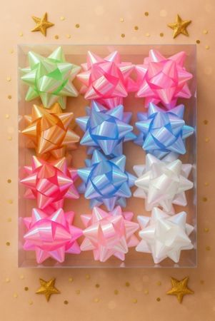 Perleťová dárková rozeta 8 cm 24ks