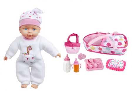 Miminko s přenoskou a efekty 33 cm