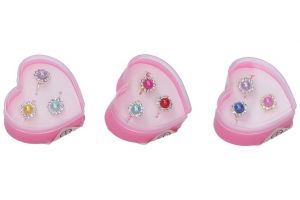 Prstýnek s perlou set 3 ks