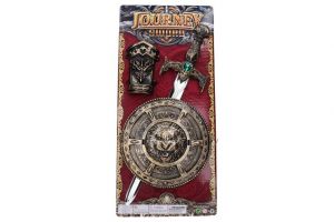 Zbraně bronzové meč a štít set 50 cm