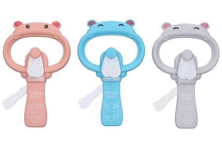 Ruční větráček hroch 18 cm