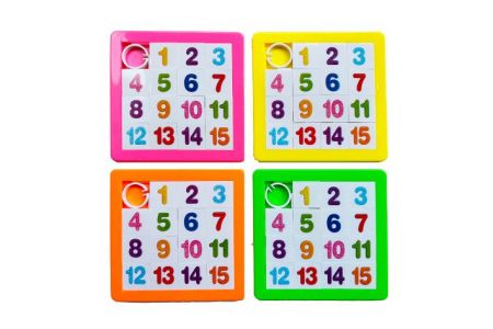 Hra 15 hlavolam logická 12,8 cm