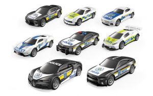 Auto policie na zpětné natažení 4 ks 7,3 cm