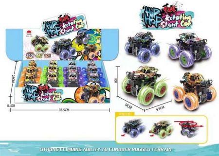 Auto terénní na setrvačník 9,5 cm