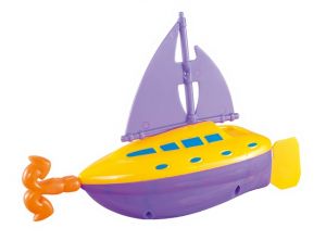 Loď s kotvou natahovací do vody 18 cm