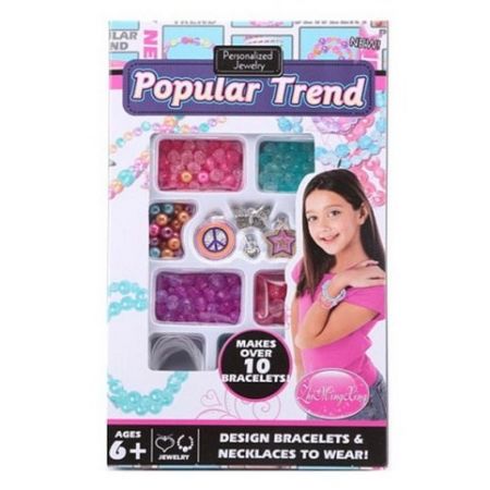 Korálky výroba náramků s přívěskem DIY set