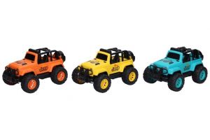 Auto džíp terénní na setrvačník 14 cm