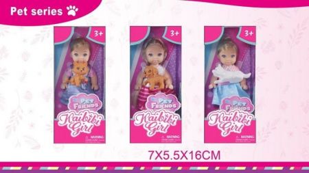 Panenka s mazlíčkem 11,5 cm